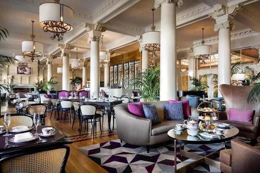 Lobby lounge at the fairmont empress in victoria